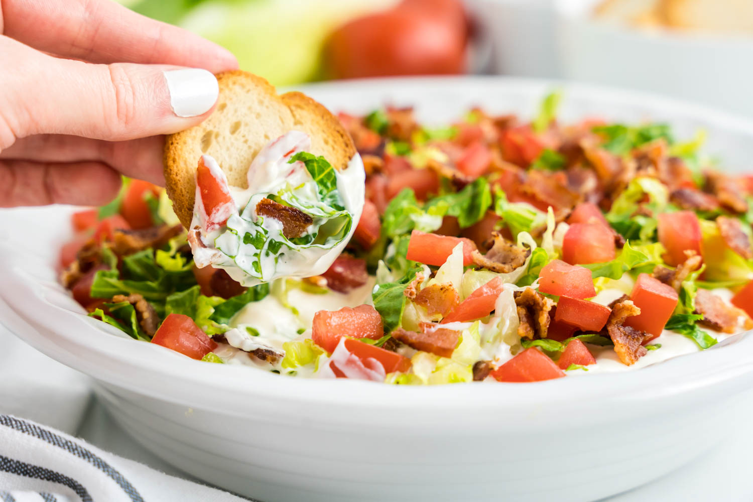 blt dip with cream cheese and ranch dressing BLT Dip