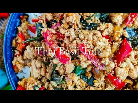 Layered Thai Basil & Tofu Rice Recipe