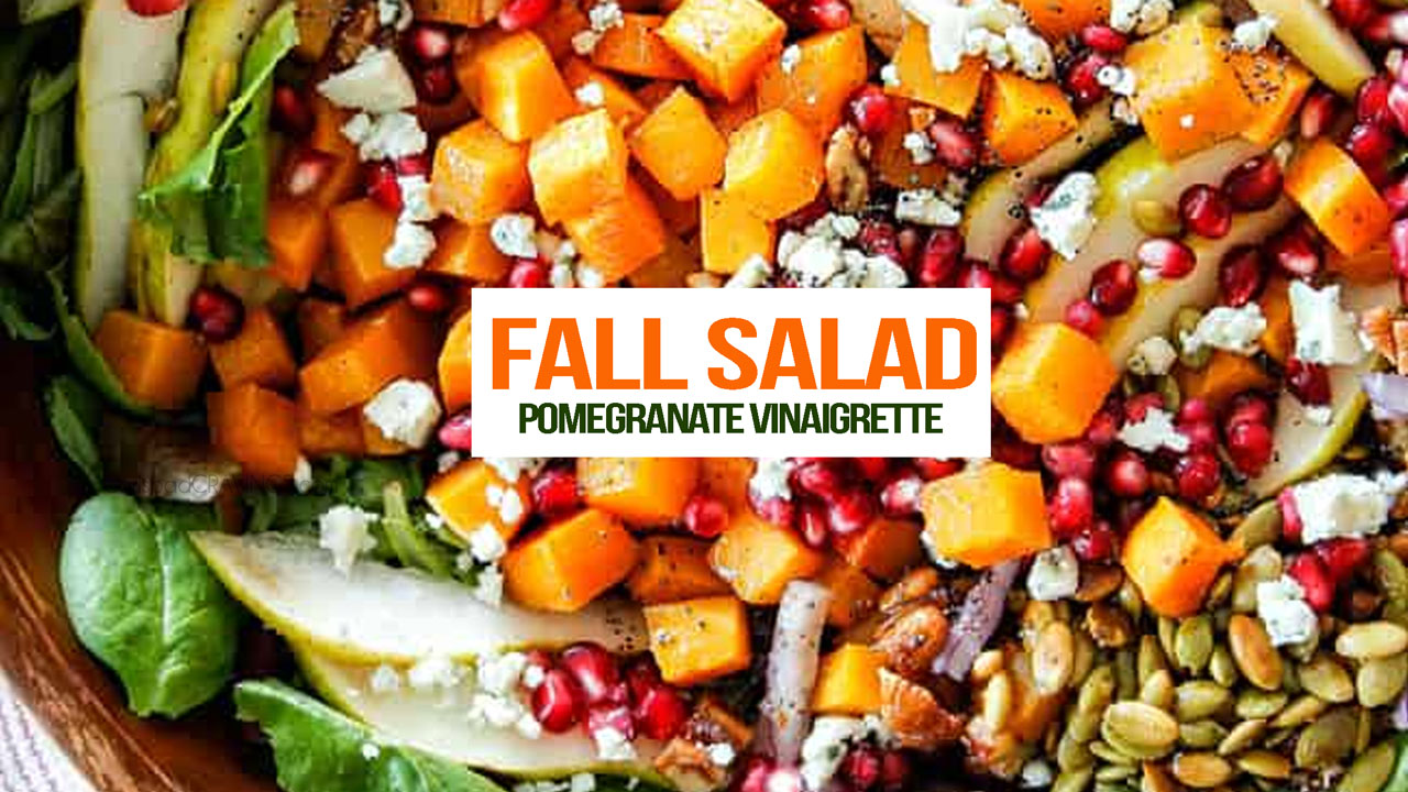 Fall Salad With Pomegranate Dressing