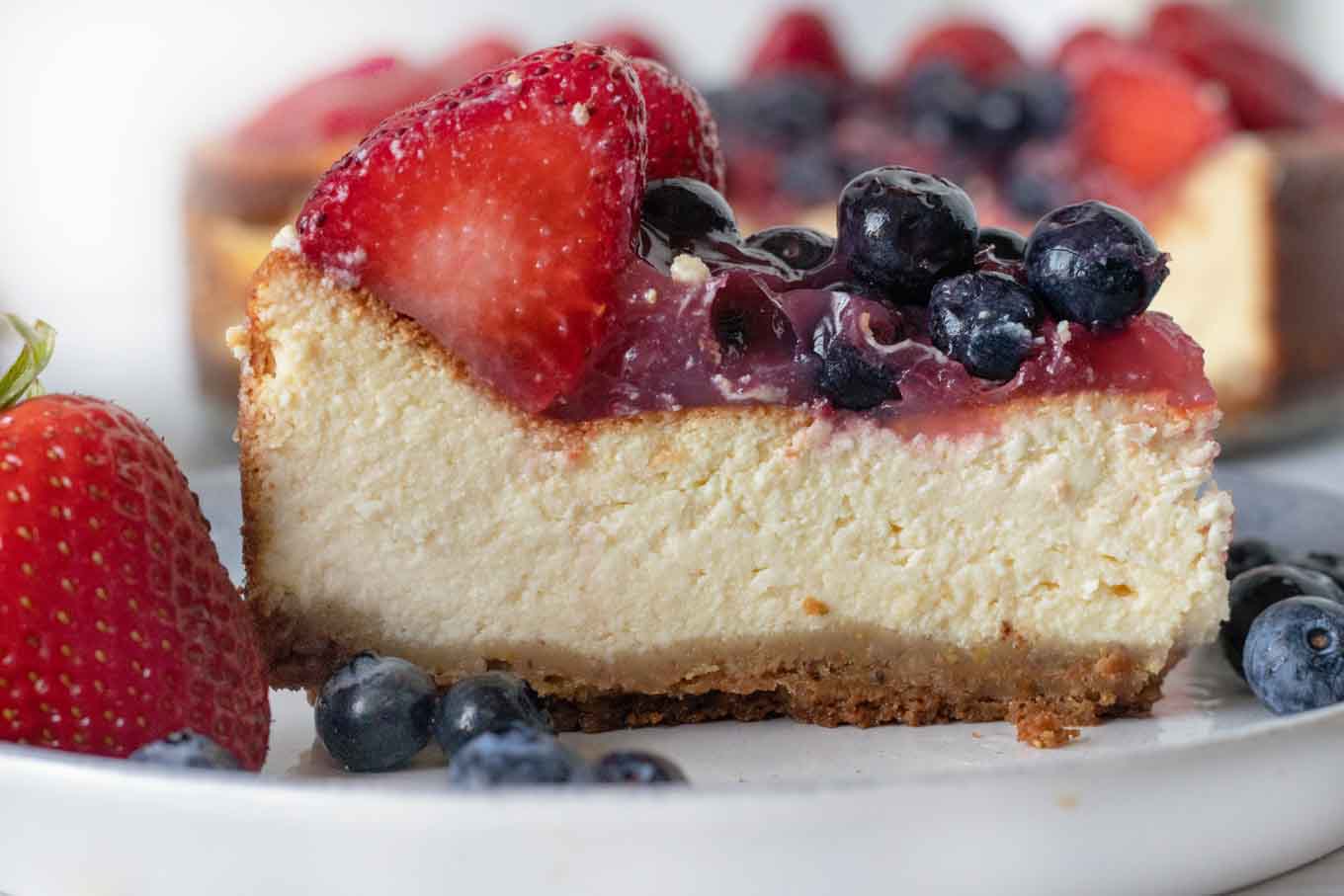 Italian Ricotta Cheesecake with Berries | Chef Dennis