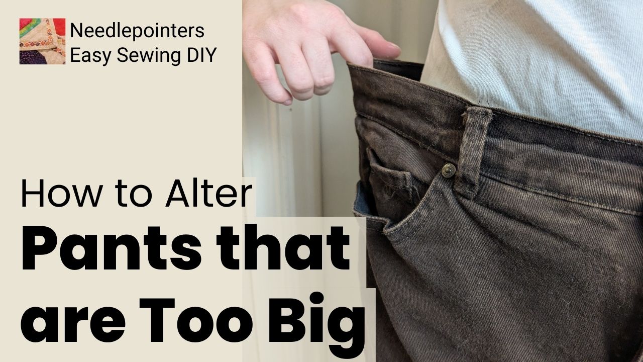 How to Alter Pants that are Too Big in the Waist - Easy DIY Fix!