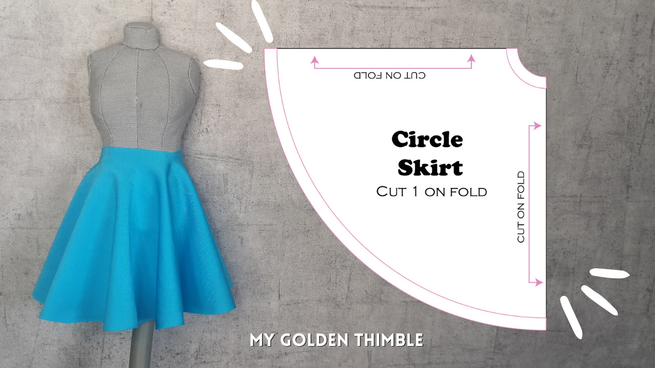 how to cut full circle dress How to Cut and Sew A Circle Dress. Full tutorial on my YouTube Channel  @RemisFashion #sewing #parterndrafting #circledress