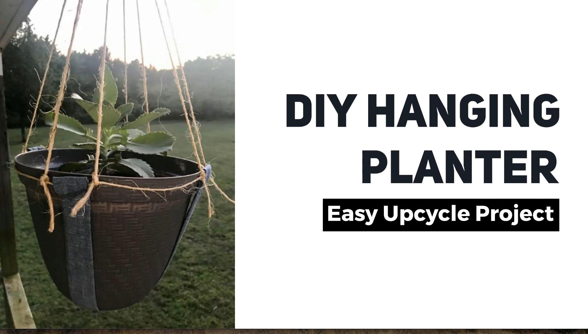 DIY Hanging Planter  Beginner Sewing Projects